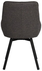 Сив въртящ се стол Alison - Rowico