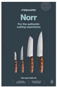 Fiskars - Комплект 4 бр. кухненски ножове Norr