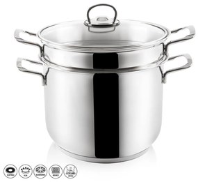 Съд за паста от неръждаема стомана с капак Anett, 6 л - Orion