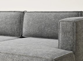 Сив шенилов сгъваем/с място за съхранение ъглов диван (десен ъгъл) Velto – Maison de Rêve