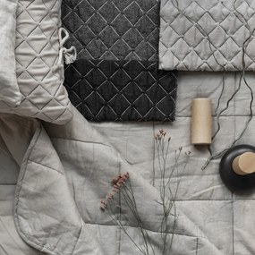 Бежово тапицирано единично легло и решетка 90x200 cm Sleepy Luna - Miuform