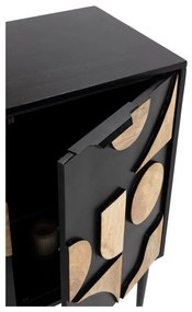 Черен скрин от масивно манго 175x90x40 cm Navya – MOME