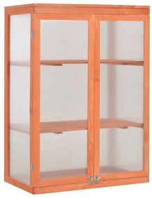 170646 vidaXL Оранжерия, дърво, 75x47x109 см