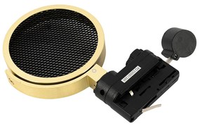 Модерен 3-фазен релсов прожектор златен - Master 111 Honey