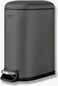 Тъмносиво метално кошче за боклук с педал 10 l Walther – Mette Ditmer Denmark