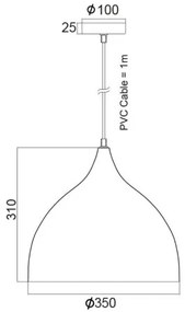Полилей Norma-Диаметър 35 См.