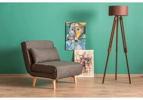 Тъмносив фотьойл Folde - Artie