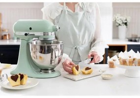 Планетарен миксер KitchenAid Artisan Elegance 5KSM125EPT, 300W, 4.8 л, Direct drive, 10 скорости, Зелен