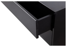Черна модулна телевизионна масичка от борова дървесина 100x40 cm Finca - WOOOD