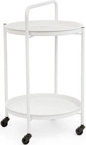 Стоманена маса за сервиране на колелца ø 44,5 cm Austin – Yes Everyday