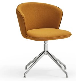 Тапицирани трапезни столове в комплект 2 бр. в цвят горчица Add – Teulat