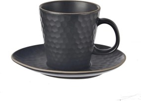 Черна керамична чаша за капучино 250 ml Tea Time – Orion