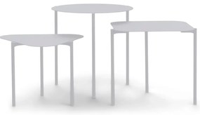 Метални кръгли масички за съхранение в комплект от 3 46.5x46.5 cm Do-Re-Mi - Spinder Design