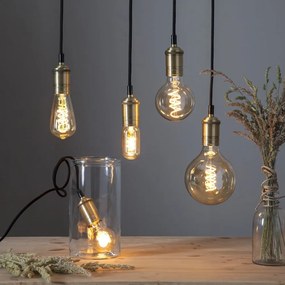 Топла бяла затъмняваща се крушка с нажежаема жичка E27, 3 W Spiral Filament – Star Trading