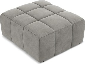 Сива кадифена табуретка Aloha – Makamii