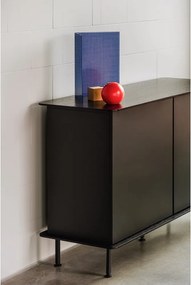 Черен скрин с отвор за кабели 120x88x50 cm Suumo – noo.ma