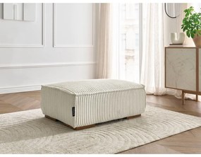 Бежова табуретка от рипсено кадифе Chelsea – Bobochic Paris