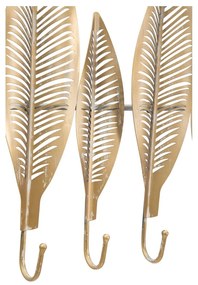 Метална стенна закачалка златна Long Leaf – Mauro Ferretti