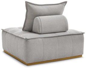 Светлосиво шенилово кресло Elisa – Bobochic Paris