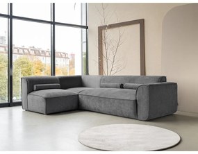 Сив ъглов диван (ляв ъгъл) Flex Felix – Miuform