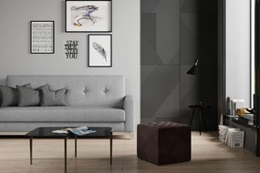 Пуф Cristophe-кафяв тъмен