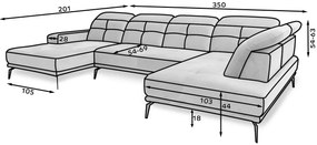 Ъглов диван Lamotta II-Right-Mple