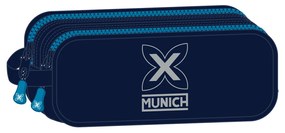 Двоен Моливник Munich Nautic Морско син 21 x 8 x 6 cm