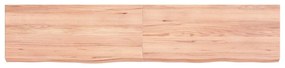 363701 vidaXL Стенен рафт светлокафяв 140x30x(2-6) см обработен масивен дъб