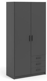 Тъмносив гардероб 99x200 cm Sprint – Tvilum