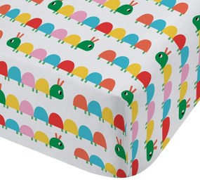 Еластичен детски чаршаф за детско креватче 70x140 cm Curious Caterpillar – Catherine Lansfield