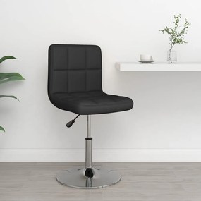 334170 vidaXL Бар табуретка, черна, изкуствена кожа