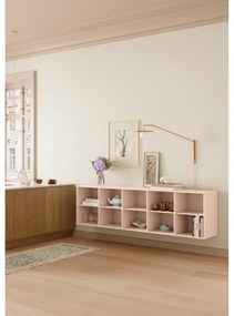 Светлорозова висяща библиотека 220x61x42 cm Mistral – Hammel Furniture