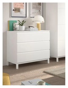 Бял детски скрин 99x89x57 cm Eva – Vipack