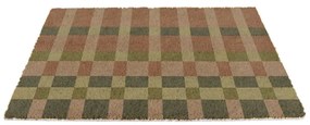 Изтривалка от кокосови влакна 40x60 cm Pink and Blue Check – Artsy Doormats