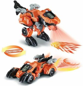 Кола играчка Vtech Dinos Fire - Furex, The Super T-Rex Оранжев