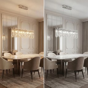LED кристална висяща лампа SWE073-CP 60cm Chrome