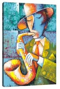 Картина "Саксофон", 50 x 70 cm Saxophone Player - Tablo Center