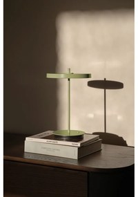 Зелена метална LED настолна лампа с метален абажур (височина 31 cm) Asteria Move – UMAGE