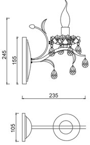 Аплик за стена Sena