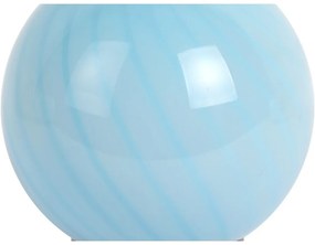 Светлосиня настолна лампа със стъклен абажур (височина 17 cm) Summer Globe – Leitmotiv