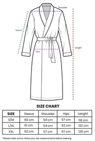 Кремава муселинова хавлия размер L/XL Kimono – Foutastic