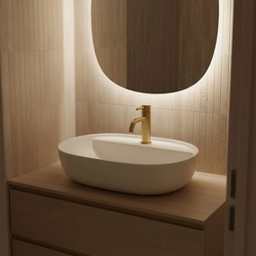 Умивалник за плот REA Aura 51 White Matt