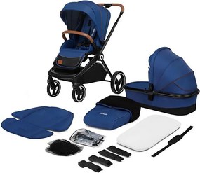 Lionelo - Комбинирана количка 2 в 1 MIKA Blue Navy