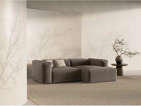 Кафяв ъглов диван (десен ъгъл) Bergamo – Cosmopolitan Design