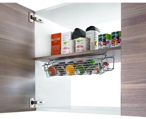 Неръждаема стомана Swing висящ стелаж за подправки - Metaltex