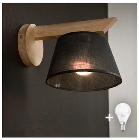 Brilagi - LED  Аплик ANTHONY 1xE14/40W/230V дъб/черен