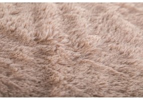 Кафяво одеяло от изкуствена кожа 150x200 cm Ruby – Tiseco Home Studio