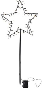 Черна коледна светлинна украса Spiky - Star Trading