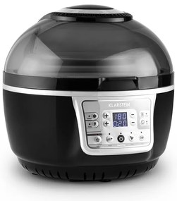 Klarstein VITAIR TURBO, 1400W, 9 L, фритюрник с горещ въздух, скара, печене, сиво-черно