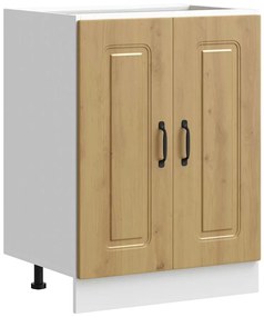 853446 vidaXL Шкаф за мивка, Kalmar, дъб артизан 60x46x81,5см инженерно дърво